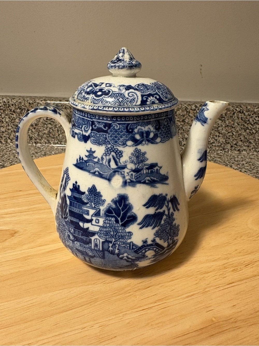 Blue and White Porcelain Teapot - Classic Home Art